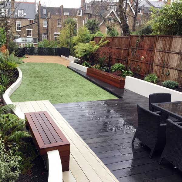 Garden deck, Highgate, London