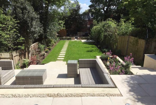 Family garden in Highgate, North London