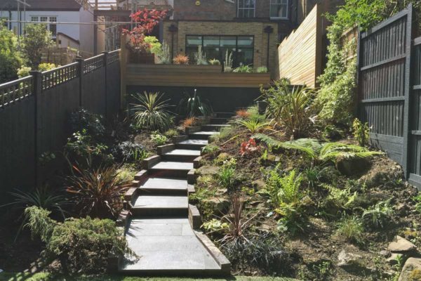 Tiered garden in Highgate, 10