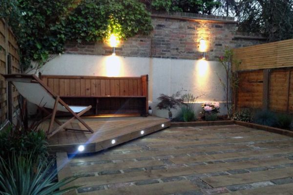 Garden lights in Archway, North London